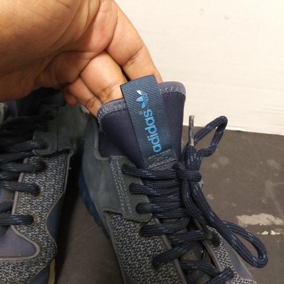 Adidas tubular x sz 10.5 blue White - Picture 3 of 6